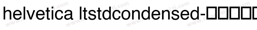 helvetica ltstdcondensed字体转换